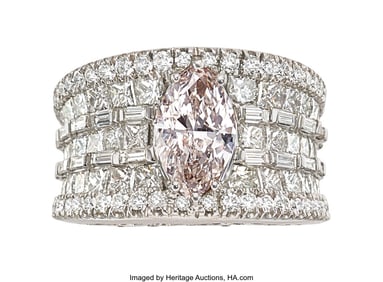 55402: Very Light Pinkish Brown Diamond,  Diamond, Whit