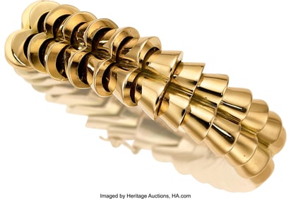 55300: Gold Bracelet  Metal: 18k gold  Weight: 109.90 g