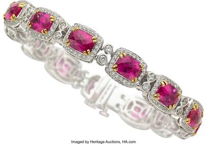 55305: Charles Krypell Rubellite Tourmaline,  Diamond,