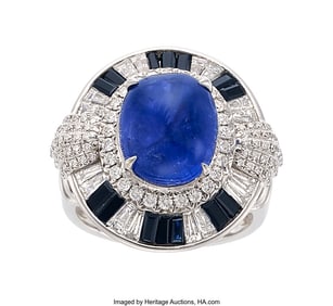 55409: Yana Chao Burma Sapphire, Diamond,  Black Onyx,