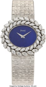 55224: Piaget Diamond, Lapis Lazuli, Black Onyx,  White