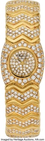 55225: Chopard Diamond, Gold Watch, French  Case: Round