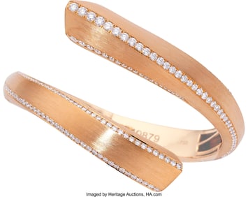 55308: Martin Katz Diamond, Rose Gold Bracelet  Stones: