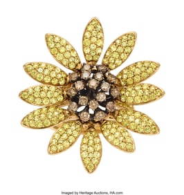 55311: Mio Harutaka Colored Diamond,  Yellow Sapphire,