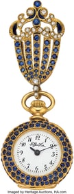 55234: Victorian Tiffany & Co. Sapphire, Diamond,  Enam