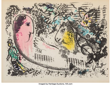41049&colon; Marc Chagall &lpar;1887-1985&rpar; Reverie&comma; 1969 Lithograp