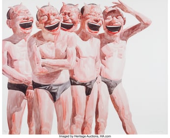 41065&colon; Yue Minjun &lpar;b&period; 1962&rpar; Untitled &lpar;Smile-ism No&period; 19&rpar;