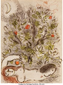 41052&colon; Marc Chagall &lpar;1887-1985&rpar; Paradise&comma; 1960 Lithogra
