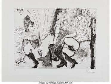 41058&colon; Pablo Picasso &lpar;1881-1973&rpar; Degas paie et s’en v