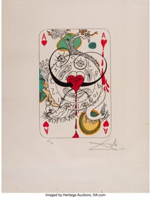 41038&colon; Salvador Dalí &lpar;1904-1989&rpar; Ace of Hearts&comma; from P