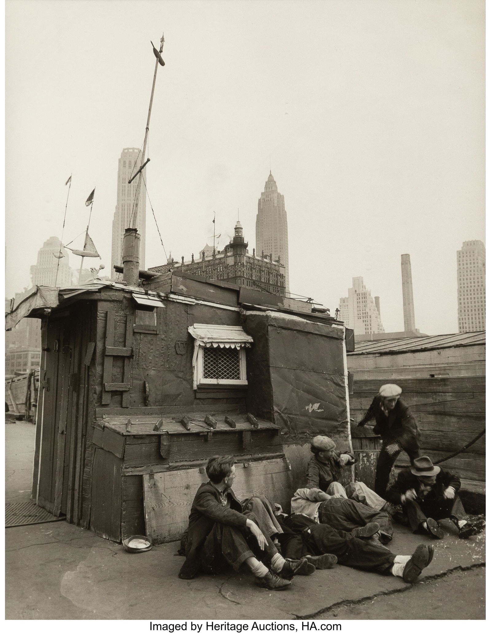 73105: Berenice Abbott (American, 1898-1991) Shelter on
