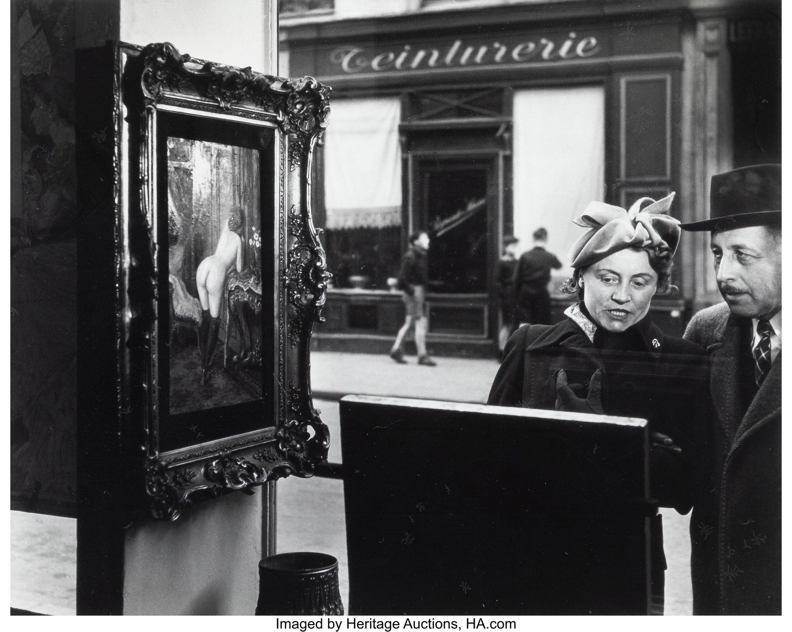 Robert Doisneau (French, 1912-1994) Un Regard Ob: Robert Doisneau (French, 1912-1994) Un Regard Oblique, Paris, 1948 Gelatin silver print, printed 1981 9-1/2 x 11-7/8 inches (24.1 x 30.2 cm