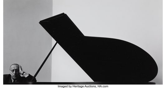 73147: Arnold Newman (American, 1918-2006) Igor Stravin