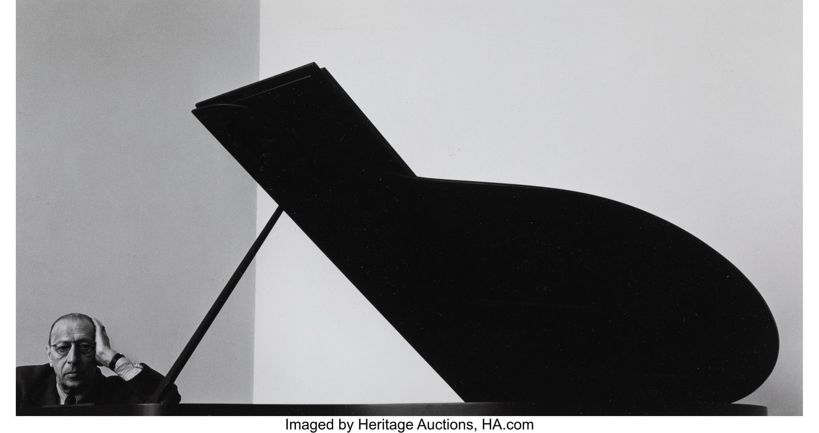 Arnold Newman (American, 1918-2006) Igor Stravin: Arnold Newman (American, 1918-2006) Igor Stravinsky, New York City, 1946 Gelatin silver print, printed later 7 x 13 inches (17.8 x 33.0 cm) &l