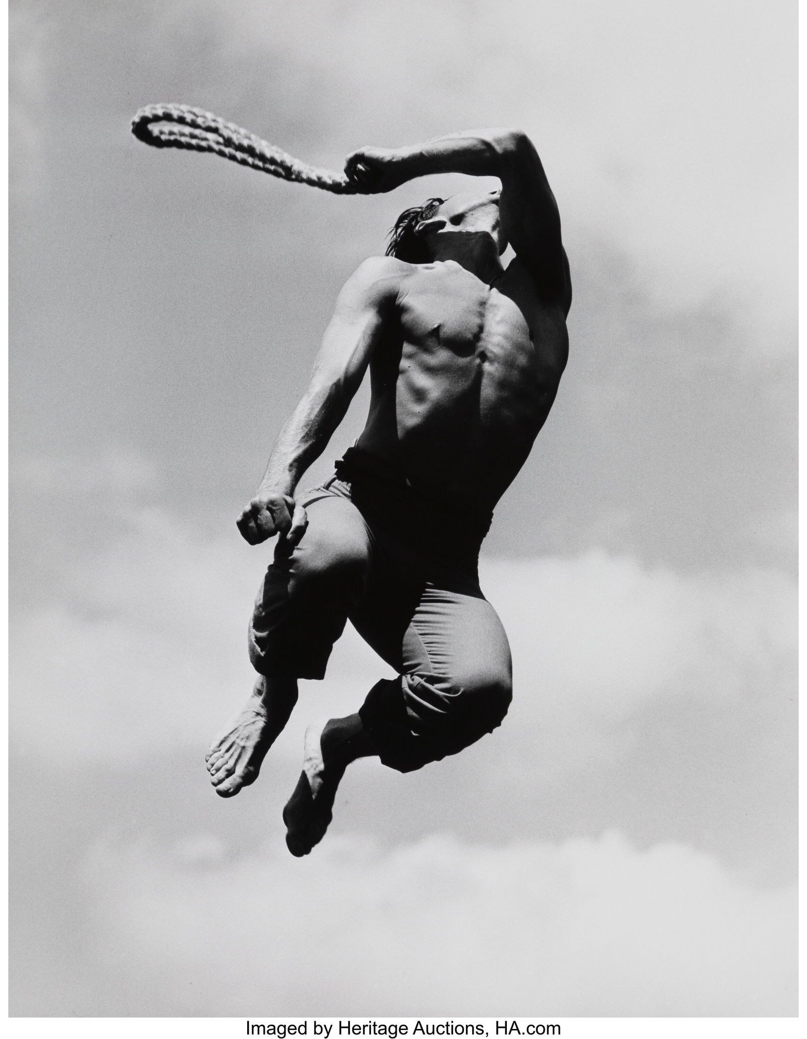 Barbara Morgan (American, 1900-1992) Martha Grah: Barbara Morgan (American, 1900-1992) Martha Graham- El Penitente- Erick Hawkins, El Flagellant, 1940 Gelatin silver print, printed 1979 13 x 10-1/2 inches (3
