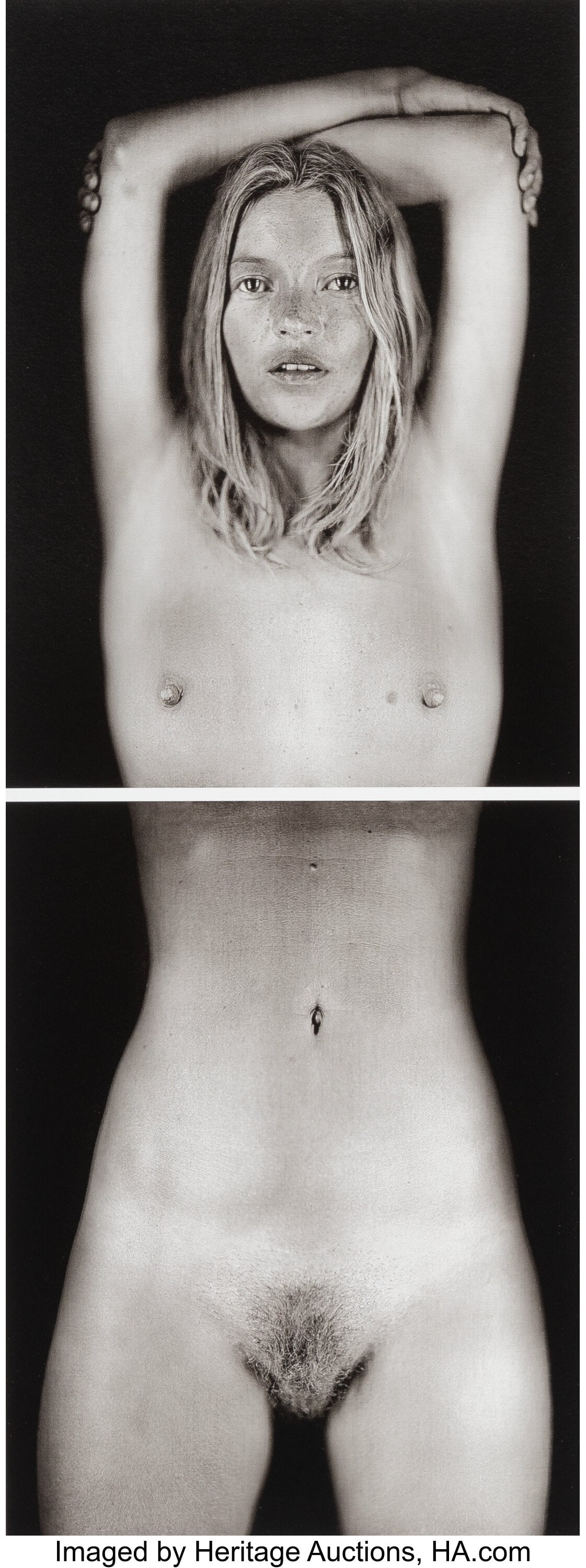 Chuck Close (American, 1940-2021) Kate Moss (dip: Chuck Close (American, 1940-2021) Kate Moss (diptych), 2005 Digital pigment print 8-1/2 x 6-1/2 inches (21.6 x 16.5 cm) (images&rpa