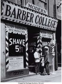 73204: Ilse Bing (German/American, 1899-1998) Barber Sh