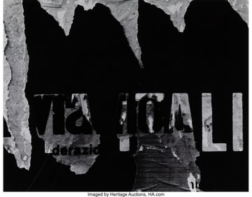 73164: Aaron Siskind (American, 1903-1991) Rome 49, 196