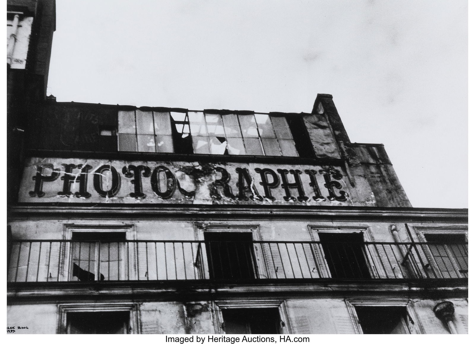 Ilse Bing (German/American, 1899-1998) Blau Mont: Ilse Bing (German/American, 1899-1998) Blau Montparnasse, Paris, 1933 Gelatin silver print, printed 1991 9-5/8 x 13-3/8 inches (24.4 x 34&peri