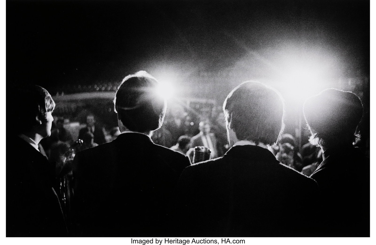 Mike Mitchell (American, b. 1946) The Beatles at: Mike Mitchell (American, b. 1946) The Beatles at the First US Concert Tour (The Beatles from the Back), 1964 Digital pigment print, printed later 15-5/