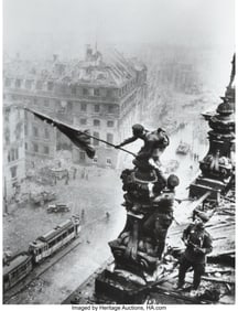 73340&colon; Yevgeni Khaldei &lpar;Russian&comma; 1917-1997&rpar; Raising the