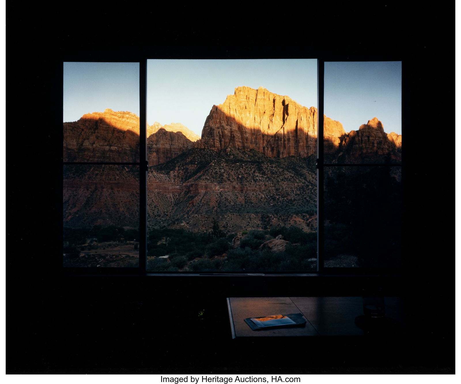 John Pfahl (American, 1939-2020) 2 Balanced Rock: John Pfahl (American, 1939-2020) 2 Balanced Rock Drive, Springdale, Utah, June, 1980 Dye coupler print on Kodak paper 20 x 24 inches (50.8 x 61&peri