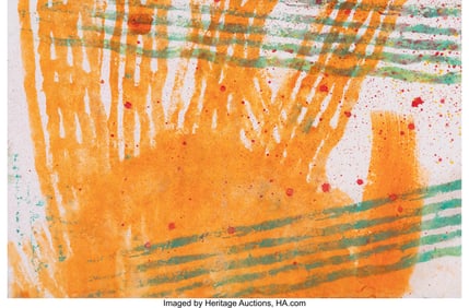 44049&colon; Studio of RETNA Untitled Watercolor on wove pape