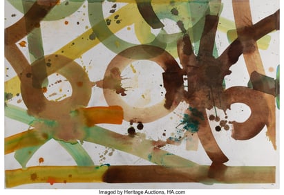 44041&colon; RETNA &lpar;b&period; 1979&rpar; Untitled Watercolor on wove pape