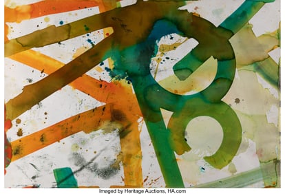 44020&colon; RETNA &lpar;b&period; 1979&rpar; Untitled Watercolor on wove pape