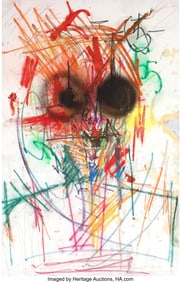 44010&colon; RETNA &lpar;b&period; 1979&rpar; Untitled Sketch Pastel and acryl