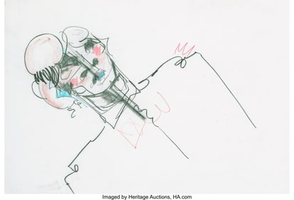 44033&colon; RETNA &lpar;b&period; 1979&rpar; Untitled Sketch Charcoal on wove