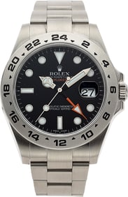 12037&colon; Rolex Explorer II Stainless Steel Wristwatch wit