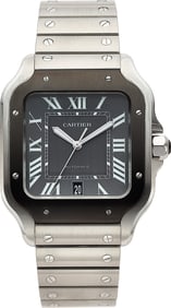 12001&colon; Cartier Santos Large Reference WSSA0037&comma; Stainle
