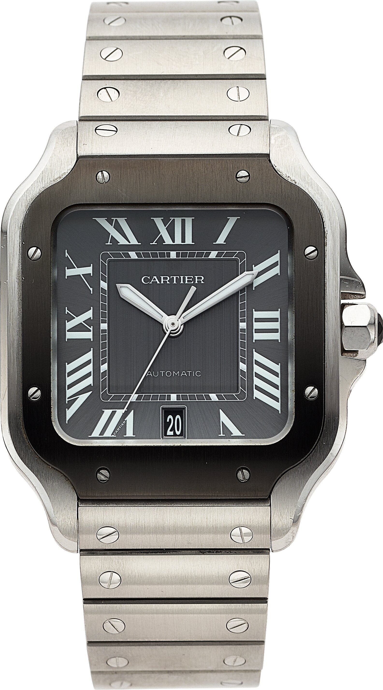 12001&colon; Cartier Santos Large Reference WSSA0037&comma; Stainle