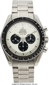 12014&colon; Omega&comma; Stainless Steel Speedmaster Apollo XI "35