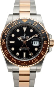 12040&colon; Rolex&comma; 18k Rose Gold and Stainless Steel GMT-Mas