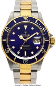 12030&colon; Rolex&comma; Stainless Steel and 18k Yellow Gold Subma