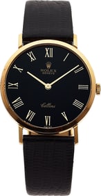 12034&colon; Rolex Cellini Reference 5109 Yellow Gold Wristwa