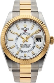12046&colon; Rolex&comma; Sky-Dweller Stainless And Gold Automatic 