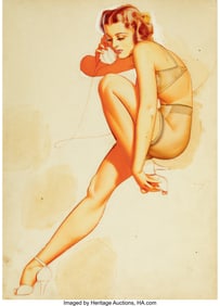 71035: George Petty (American, 1894-1975) "I'm not posi
