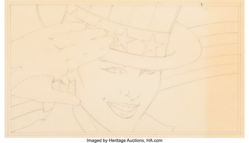 71051: Patrick Nagel (American, 1945-1984) Untitled (Fo
