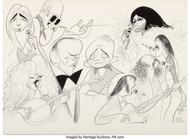 71097: Al Hirschfeld (American, 1903-2003) Sentiment St
