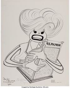 71098: Al Hirschfeld (American, 1903-2003) Carol Channi