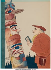 71093: Abner Dean (American, 1910-1982) Totem, The New