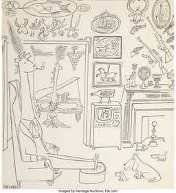 71096: Saul Steinberg (Romanian, 1914-1999) Untitled, c