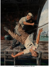71178: American Artist (20th Century) Hell on the Water
