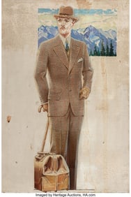 71191: Edmund Magrath (American, 1885-1961) Pair of Fas