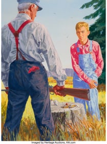 71200: Bill Gregg (American, 20th Century) A Lesson for