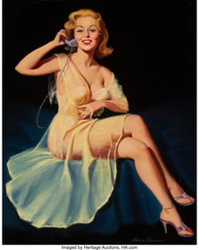 71154: Harry Ekman (American, 1923-1999) Pin-Up on the
