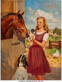 71209: American Artist (20th Century) Getting Acquainte